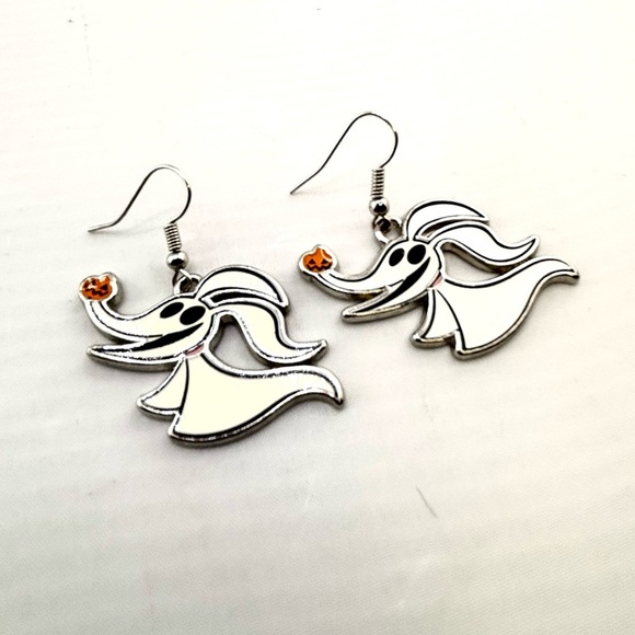 Disney Nightmare Before Christmas Zero Earrings Ghost Dog Halloween - Picture 1 of 4